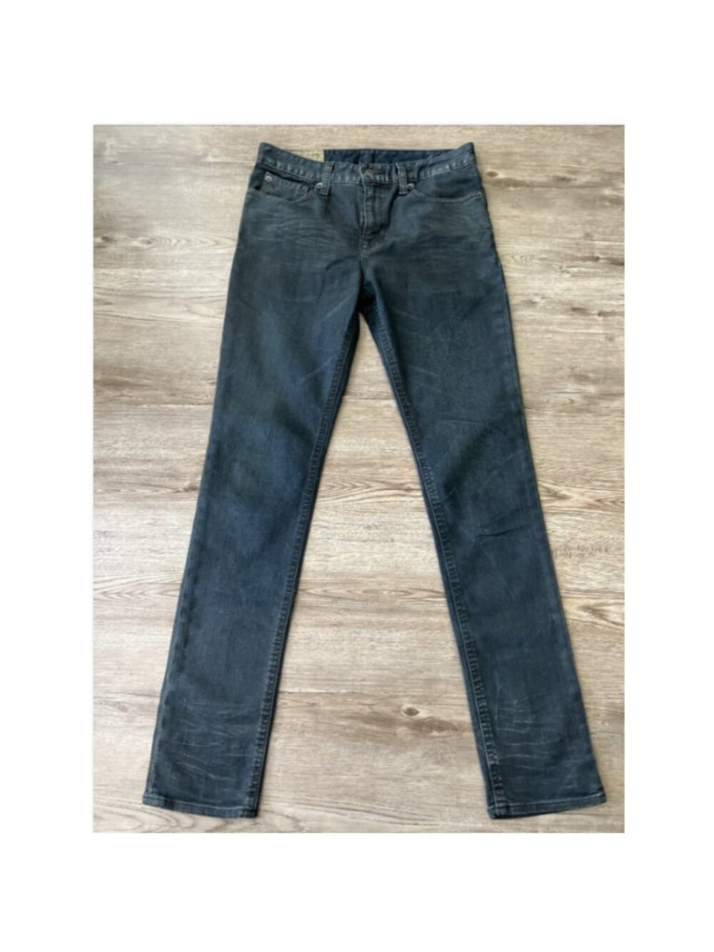 Polo Ralph Lauren Slim Straight Jeans Boys 16 Dark Coated Denim